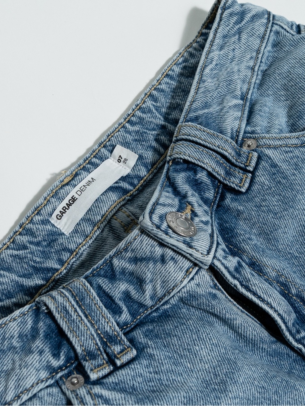 Garage Denim Low Rise Baggy Cargo Jeans - Picture 3 of 8